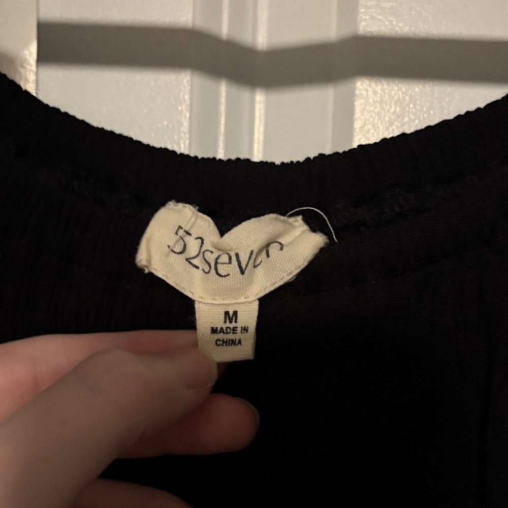 Black Ruffle Dress - Picture 2 of 4